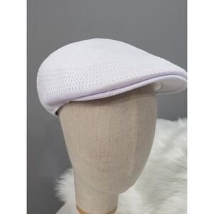 NEW SIZE LARGE Kangol Men's Tropic 507 Ventair Flat Cap WHITE newboy prep golf
